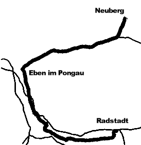 Landkarte Eben im Pongau