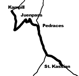 Karte Juenpass