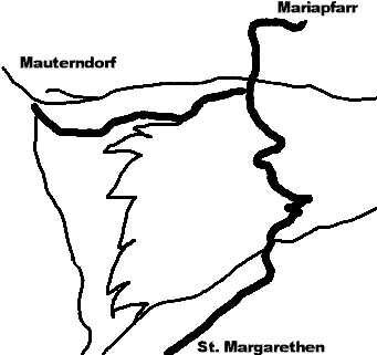 Landkarte Mitterberg Mitte