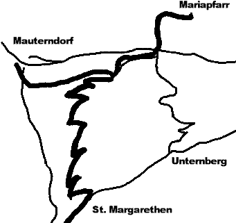 Landkarte Mitterberg westlich